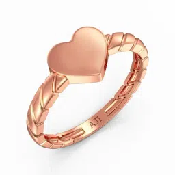 Joyalukkas Yuva Collection Soft Heart 14k Gold Casual Ring for Women-image-22