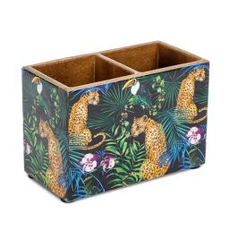 Home4U Medley Animal Print Multicolor MDF Cutlery Holder-48