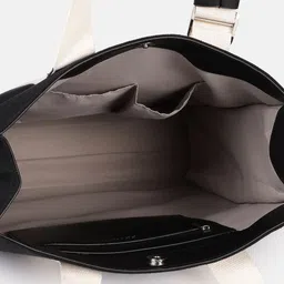 French Connection Brand Logo Printed Oversized Structured Shoulder Bag image 2