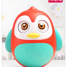 Babyhug Penguin Musical Roly Poly Toy -Red-31
