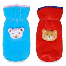 Chinmay Kids Baby Feeding and Nursing Bottle Cover Attractive Cartoon Pack Of 2 (Sky Blue, Red)-image-27