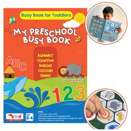 CocoMoco Kids Montessori Busy Book for Toddlers - Quiet Book for Kids, Learning Toys for 2-5 Year olds, Preschool Birthday Return Gift for Kids-image-50