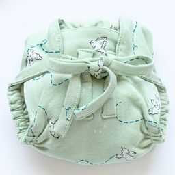 Cocoon Care Unisex bamboo knitted fabric Light Green cloth nappy with extra padding for Baby 0 to 6 Months-17