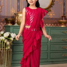 Muhuratam Ready To Wear Poly Georgette Lehenga Choli-picture-26