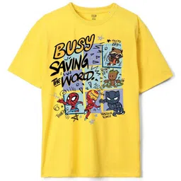 Wear Your Mind Boys Avengers Printed Pure Cotton T-shirt-40