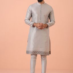 KISAH Men Regular Kurta with Churidar-36