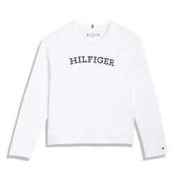Tommy Hilfiger Kids White Printed Full Sleeves T-Shirt-picture-9