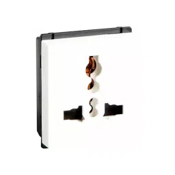 Crabtree Murano 6-13 A 2 Module Polycarbonate Universal Shuttered Socket White, ACMKUXW133-3