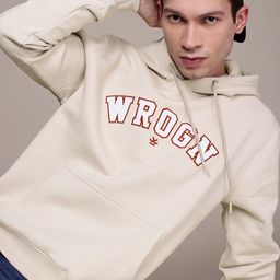 WROGN Brand Logo Embroidered Hooded Sweatshirt-image-93