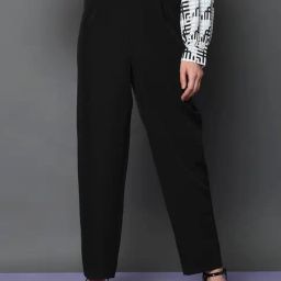 Vero Moda Black Regular Fit High Rise Pants-picture-17
