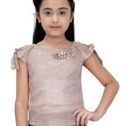 Tiny Girl Light Pink Embellished Top-image-82