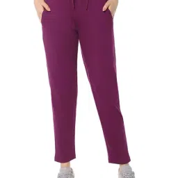 Amante Purple Cotton Sports Track Pants-image-70