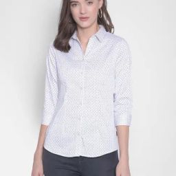 Crimsoune Club White Printed Shirt-image-48