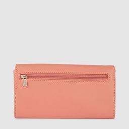 Baggit Women Peach-Coloured Solid Two Fold Wallet image 3