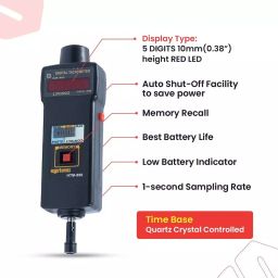 Systems Tech HTM 890 Photo Contact & TM 803 Digital Panel Mount Tachometer with Proximity Switch Sensor image 3