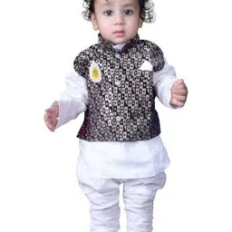 KL COLLECTION Boys White Clothing Set-picture-16