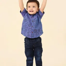 Fabindia Boys Floral Opaque Printed Casual Shirt-picture-28