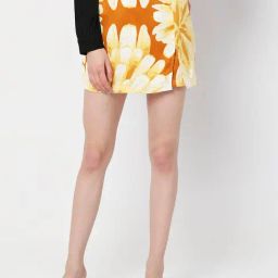 Vero Moda Yellow Floral Print Skirt-image-20