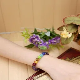 SINDURRI CREATIONS Unisex Pink & Multicolored Elasticated Bracelet-picture-23