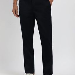 Peter England Casuals Men Solid Slim Fit Trousers-picture-21