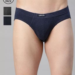 Levis Men Pack Of 3 Assorted Solid Briefs-picture-7