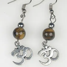Hamdmade Gemstone Tiger Eye Earrings For Wom-image-93