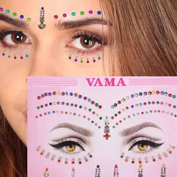 VAMA Premium Mix Designer Stone Bindi - 143Pcs-11