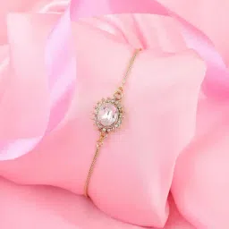 Estele Gold-Plated Bracelet with Austrian Crystals for Women-image-79