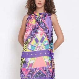 Oxolloxo Multicolor Printed A Line Dress-picture-6