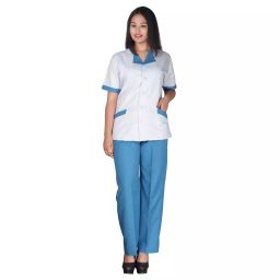 SARAF White/Blue Nurse Dress/Uniform Size:- S, 7402D-image-25