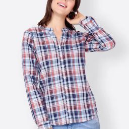 Cation Blue Cotton Printed Shirt-image-62