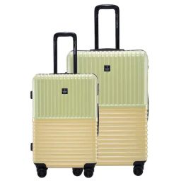 Nasher Miles Istanbul Hard-Sided ABS and PC  Set of 2 Green and Yellow Trolley Bags (65 & 75 cm)-11