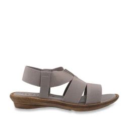 Catwalk Women's Grey Back Strap Wedges-image-23