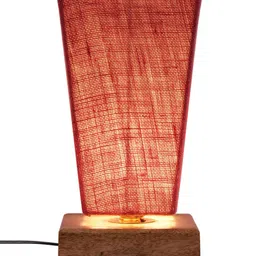 Devansh Pink Self Design Traditional Table Lamp with Shade image 3