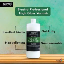 Brustro 200 ml Professional High Gloss Varnish Quick Dry, Non-Removable, Non-Yellowing image 3