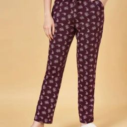 Dreamz by Pantaloons Wine Cotton Printed Pyjamas-image-3