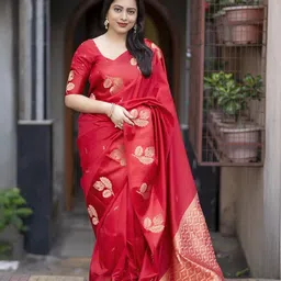 DIVASTRI Woven Design Zari Saree-image-53