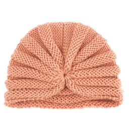 Syga Winter Woollen Hat Bowknot Turban Coffee -Diameter 34 cm-image-89