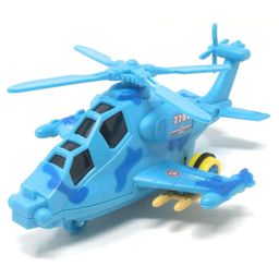 AKN TOYS Toy Friction Powered Early Educational Baby Toy Push and Go Helicopter with Light and Music-Pack of 1 -Color May Vary-22