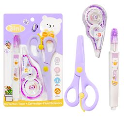 Bunie Correction Tape with Fluid and Scissor SetPurple-image-5
