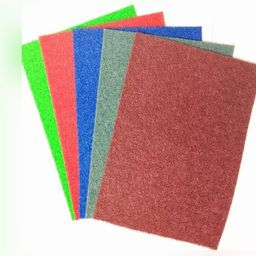 AMRO BEAUTILITY NEEDS 5-Pcs Red & Green Textured Anti-Skid Door Mats-2