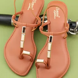 D LORZERI Women Embellished T-Strap Flats-picture-17