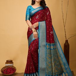 Rangtulika Ethnics Woven Design Zari Saree-picture-14