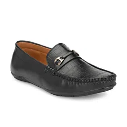 LEEPEETER Men Textured Formal Loafers-image-7