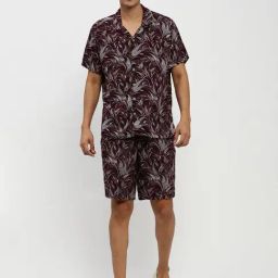 showoffff SHOWOFF Magenta Slim Fit Printed Co-Ord Set-picture-15