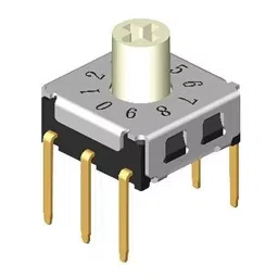 MULTICOMP PRO Rotary Coded Switches SWITCH, ROTARY, THT, 7X7, 10 POS, 3X2, MCRJH3H-10R-Q-picture-16