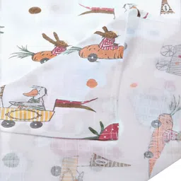 My Milestones Set Of 2 3 In 1 Muslin Swaddle Wrapper image 2