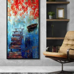 999Store Printed Blue Canvas Wall Art-picture-49
