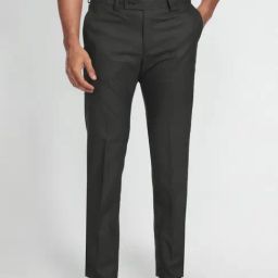 Arrow Grey Regular Fit Self Pattern Trousers-picture-15