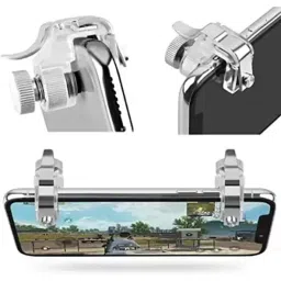 Generic Pubg Trigger Mobile Gaming Accessory Kit Android, iOS Platform White, RT56 image 2